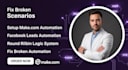 make com clay com automation ,facebook leads round robin setup expert