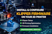 install and configure klipper firmware on your 3d printer