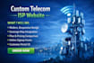 setup telecom, isp  hosting website with CRM, billing system saas integration