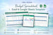 design budget spreadsheet, excel and google sheets template annual finance sheet