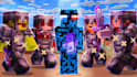 create a minecraft youtube video thumbnail