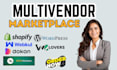 develop wordpress ecommerce marketplace multi vendor woocommerce website dokan