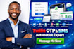 set up twilio otp, SMS automation and whatsapp API