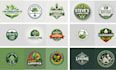 design lawn care landscape agriculture logo flyer mock up