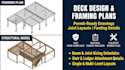 do deck design, framing plans, deck permit drawings, and cad details
