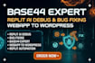 base44 expert base44 bug fixing replit ai debug base 44 webapp to wordpress
