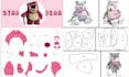 design custom plush sewing pattern design stuffed toypattern