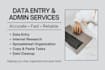 do accurate data entry, internet research, and admin tasks