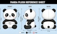 design a plushie ref sheet custom plush toy ref sheet tech pack sewing pattern