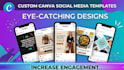 design modern aesthetic canva templates for instagram branding