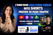 edit youtube shorts, tiktoks and reels from your long video