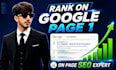 rank your website on google first page with SEO