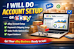 do account setup on ebay