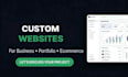 develop a professional website for your business, portfolio, or ecommerce store