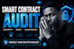 audit your smart contract for security, bugs, and vulnerabilities, web3 js, defi