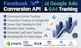 setup facebook pixel conversion API ga4 server side tracking  and google ads