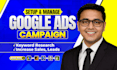 setup and manage google ads, adwords, ppc campaign and ga4 ecommerce tracking