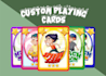 do custom playing card, tarot card and board game