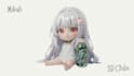 create custom 3d cute chibi character in cute style for you
