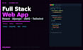 build a full stack react and django web application