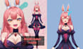 design live2d vtuber model with vtuber rigging anime model vtuber ref sheet