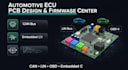 design automotive ecu pcb and can lin obd embedded firmware