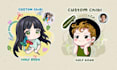 turn your photo into a cute chibi anime buy 1 get 1