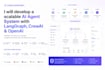 develop a scalable ai agent system with langgraph crewai and openai