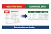 extract structured data from pdf to excel