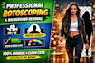 do vfx, rotoscoping, chroma keying, cleanup, compositing professionally