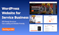 build a wordpress website for service business with SEO