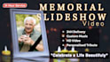 create a memorial slideshow video tribute in 24 hours