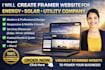 create framer website for energy, solar, utility company