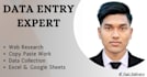 do professional data entry and copy paste work