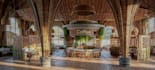 update3d rustic restaurant interior,sitting layout,buger shop,outdoor bar design