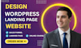 design wordpress website, wordpress landing page, landing page design, wordpress