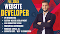 do website development as full stack web developer, front end, backend developer