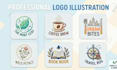 do professional logo illustration