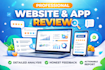test and review your website app and shopify app store
