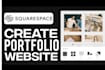 do professional squarespace portfolio website on adobe ugc digital presentation