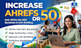 build high DR 50 plus SEO backlinks for google ranking