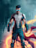 design a stunning superhero comic book cover
