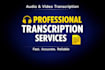 transcribe audio and video