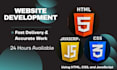 develop a responsive website using HTML, CSS and javascript