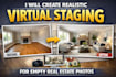 create realistic virtual staging for empty real estate photos