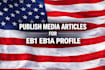 write and publish media articles for eb1 eb1a profile