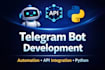 build telegram bot with API integration and automation