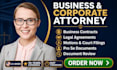 professionally draft and review contracts and legal documents