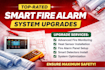 smart fire detection, fire alarm system upgrade, heat sensor installation
