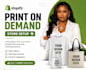 set up print on demand shopify store, shopfy print on demand